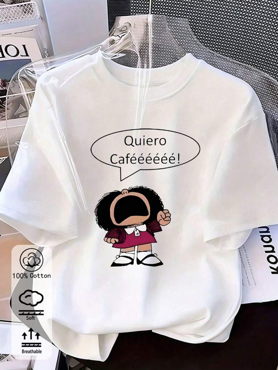 Women T-Shirts - 白色 2 - 查看 1
