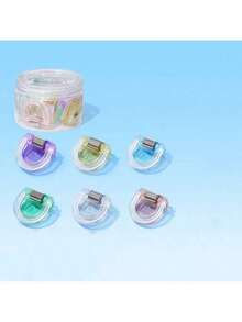 6pcs Transparent Bookmark Clips - 6 Colors Bookmark Clips, Binder Clips, Reading Accessories Clips, Fridge Magnet Clips, Transparent Sealing Clips - Acrylic Material, Kitchen Storage Airtight Sealing, Food Packaging Transparent Chip Clips, Snack Bag Clips, Sealing Clips, Pant Leg Clips, Transparent Long Tail Clips, Sleeve Length Adjustment Clips - A4 Binder Clips, Office And Home Kitchen Food Clips, Convenient For Fixing Documents, Colorful Transparent Acrylic Clips, Multi-Function Bag Clips, And Sticky Note Clips For Organizing Files And Documents In Home Or Office - Clip - View 7