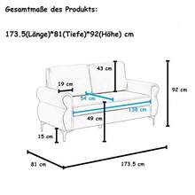 FX-P21EU-(SOFA 5180-41) - Demountable Sofa With Robust Frame - Easy Assembly, Durable Construction - 黑色 - 查看 2