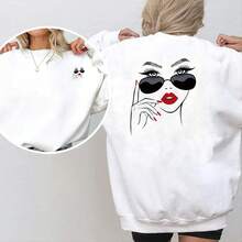 1/2/3PCS Red Lips Makeup Beauty Heat Transfer Stickers, DIY Iron-On Patches Suitable For T-Shirts, Pillow Decoration - Multicolor, Washable Plastic Appliques, Durable, Suitable For T-Shirts, Sweatshirts, Jeans, Bags And Hats - Multicolor - View 4