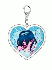 1 pieza Llavero de acrílico asimétrico en capas Mizi Sua de escenario, mercancía creativa de anime personalizada y exquisita - Multicolor - Ver 8