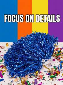Sparkling Cheering Squad Hand Flower With No Shedding Design Sleek Cheer Hand Flowers For Dancers Fans Dense Cheerleader Pom Poms To Hold In Stage Show 2026 World Cup Cheerleader Pompoms Soccer Cheer Stuff Basketball Cheerleading Golf - Hand-cranked Flowers - View 7