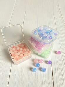 1 Set 30/60pcs Transparent Bead Storage Organizer Box, Large Capacity Clear Polypropylene Plastic Bead Storage Container, Detachable Independent Box Body, Double Lock Closure Jewelry Storage Box, Suitable For DIY Bead Making, Jewelry Making, Diamond Painting Accessories, Sequins, Jewelry, Earrings, Rings, Bracelets, Necklace Accessories, Buttons, Sewing Supplies, Embroidery Thread, Screws, Nuts, Bolts, Nails, Fish Hooks, Small Parts Storage, Home Office Desktop Drawer Cabinet - Multicolor - View 10