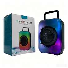 New 3-Inch Portable Outdoor RGB Flame Lamp With High Face Value And Bluetooth Sound For Ambient Feeling - A - View 1