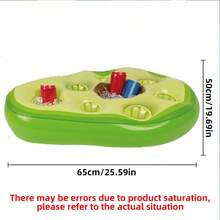 1pc Avocado Shaped Inflatable Floating Mat With Cup Holder And Ice Storage Bin, Pool Float For Beach And Pool Party, Durable PVC Material, Ideal Holiday Or Birthday Gift, Pool Accessory, Beach Essential - Green - View 5