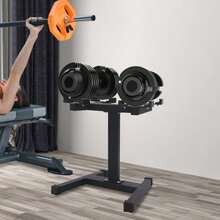 Adjustable Dumbbell Rack And Stand. Perfect Home-Gym Dumbell Rack For At-Home Workouts., Convenient And Prevents Accidents. - Black - View 3