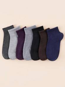 1/5/10/15/20 Pairs Women's Short Socks - Simple Dark Solid Color - Comfortable Breathable Knit Style, Suitable For Spring/Summer Daily Casual Wear - Multicolor - View 4