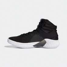 Adidas Pro Bounce Cushioning, Anti-Slip, And Rebound Mid-Top Basketball Shoes For Men - 黑與白 - 查看 4