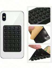1/2/4/8PCSSilicone Suction Cup Phone Holder, Multifunctional Square Waterproof Phone Case, 24-Hole Strong Adhesive Silicone Suction Cup For Various Scenarios, Used To Secure Phone And Prevent Phone From Falling, Video Anti-Shake, Phone - Multicolor - View 8