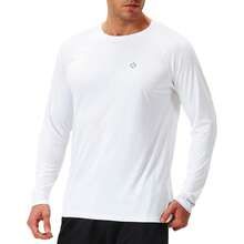NAVISKIN Men's Rash Guard Shirts Swim Shirts UPF 50+ UV Sun Protection Long Sleeve Shirts Lightweight Quick Dry - Multicolor - Ver 2