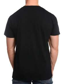 pado de escorpión amarillo, camiseta casual de cuello redondo adecuada para uso informal y actividades al aire libre, camiseta de uso casual.|Top con estampado llamativo|Algodón transpirable - Blanco - Ver 10