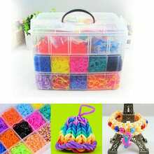 15,000 Colored Rubber Bands Weaving Set – DIY Craft Set With Storage Box, Bracelet Weaving And Jewelry Making Set – UK - A - View 4