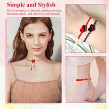 1pcs No.72 Jade Line 0.8mm Handmade Braided Rope Beading Cord Hand-Woven Necklace Bracelet Red String Chinese Knot DIY Material - 30m - View 5