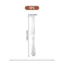 1/2/4件組復古皇家不鏽鋼蛋糕刀與餐盤套組,優雅雕花鏤空設計,可洗碗機清洗,完美禮物,23cm/9.06in,適用於甜點、蛋糕、烹飪、餐廳、宴會、派對、自助餐、烘焙、婚禮、生日派對、甜點派對、烹飪派對、家庭聚會 - 查看 11