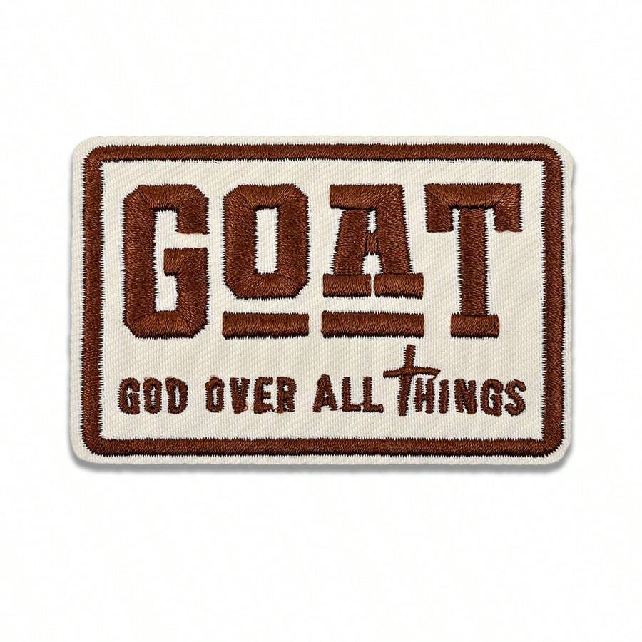 1pc/5pcs/Set Phrase Embroidered Patches, Suitable For Clothing, Bags, Hats, DIY Crafts, Etc. - D 1PCS - View 1
