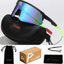 POLASUP Unisex Cool Sports Eyeglasses, Suitable For Cycling, Running And Driving, With Hard Protective Case, Cleaning Cloth, Storage Bag, Lanyard And Packaging Box Outdoor Accessories. - Multicolor - View 14