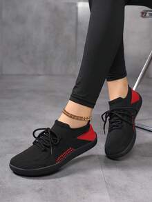 Women's Wide Toe Box Shoes, Wide Foot Friendly, Big Toe Bone Friendly, Vintage German Trainer Style Versatile Casual Shoes - Black - View 2