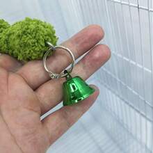 1Pc Parrot Toy, Green Climbing Rope, Rotating Climbing Rope, Bell Toy, Birdcage Ornament, Forest Themed Birdcage Decoration. - A - View 8