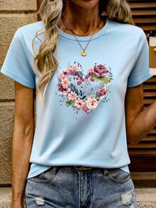 Camisetas y Tops de Moda para Mujer, Hazlo Tú Mismo - Azul claro - Ver 1