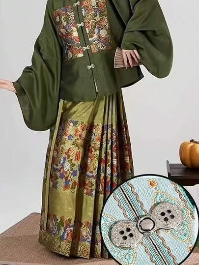 5/2/1 Four-Eye Metal Buckle, Hanfu/Cheongsam Metal Buckle, Waist Decoration Buckle, Button, Suitable For Women's Sweaters, Shawls, Shirts And Dresses, Holiday Accessories, Wedding Accessories