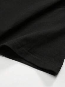 lo Geek para Actividades al Aire Libre, Uso Diario – Cuello Redondo Clásico, Perfecta para Salidas Diarias/Fiestas/Actividades al Aire Libre, Se Puede Regalar a Familiares/Amigos/Compañeros. - Negro - Ver 4
