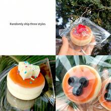 1/2/3入 蛋糕慢回彈章魚玩具麵包 超柔軟慢回彈章魚蛋糕壓力球玩具 (隨機配件)，附麻糬草莓組，成人捏捏球壓力緩解玩具，緩解焦慮成人章魚玩具，感官玩具 (適合14歲以上) - 彩色 - 查看 10