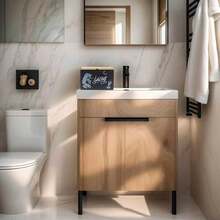1 Peça Caixa de Armazenamento de Madeira com 2 Compartimentos Separados para Produtos Sanitários Femininos e Lenços | Organizador de Quarto ou Banheiro com 2 Divisórias, Suporte Discreto para Absorventes, Opções em Preto e Branco, Design de Lua e Estrela, Pote Multiuso - Visão 7