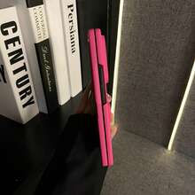 韓系極簡 3D 愛心亮粉粉色手機殼，適用於 Galaxy Z Fold7 ZFold7 Z Fold6 ZFold 5 Zfold6，防震後蓋 - 玫紅色 - 查看 6