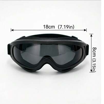 Adjustable Dog Goggles For Small, Medium & Large Breeds - Windproof & UV Protection Pet Sunglasses With Double Straps