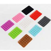 Octobuddy Double-Sided Silicone Suction Phone Stand Integrated Case, Portable Adhesive Stand With Stick-On Mini Wallet And Card Holder, Multi-Functional Sticky Stand For Women's Phone And Small Item Storage - A - View 2