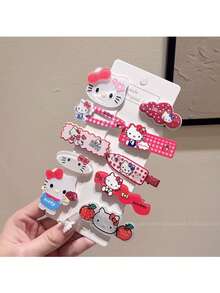 Sanrio Authorized Heltt Sweet Style Hair Clips, Multiple Cute Cartoon Character Designs, Suitable For Office Daily Styling, School Break Hair Arrangement And Daily Outings, Perfect Christmas And New Year Gift - Hair Clip - View 9
