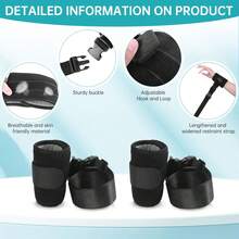 Alzheimer's Anti-Extraction Restraint Belt, Pink 2-Pack/, Medical Bed Wrist And Ankle Fixation Belt, Safety Protection - Black - View 8