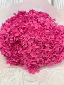 1 Box Artificial Flowers, Multicolor Artificial Hydrangeas - Perfect For DIY Crafts, Candles, Weddings, Handmade, Christmas - Hot Pink - View 3