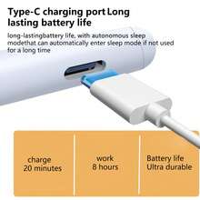 Bolígrafo táctil recargable para iPad, bolígrafo táctil capacitivo para teléfonos inteligentes y tabletas, compatible con Apple/Tablet PC - Blanco - View 10