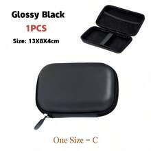 Bolsa portátil para cámara CCD, caja de almacenamiento tipo tarjeta para cámara, bolsa portátil para cámara CCD de carcasa rígida de EVA, bolsa de almacenamiento para auriculares y cable de datos, impermeable, resistente al desgaste, resistente a los arañazos, accesorios esenciales para la cámara para viajes al aire libre y regalos de vacaciones. - Ver 10