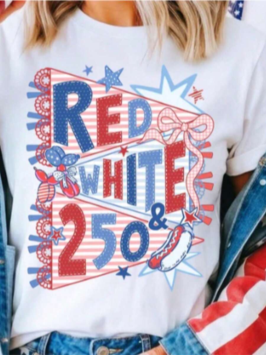 Men's Short-Sleeved T-Shirt, Red, White And Blue, For July 4th Pregnancy Reveal, Summer Pregnancy Announcement T-Shirt, Expectant Mom T-Shirt. - 藍色 - 查看 1