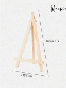 3pcs, 1pc Desktop Storage Rack, Kitchen Countertop Stand, Cookbook Holder, Wooden Easel, Wedding Table Number Holder, Photo Display Stand, Craft And Art Supplies, Home Decor, Natural Wooden Tripod Easel, Conference Display Stand, Wedding Display Stand - Multicolor - View 17