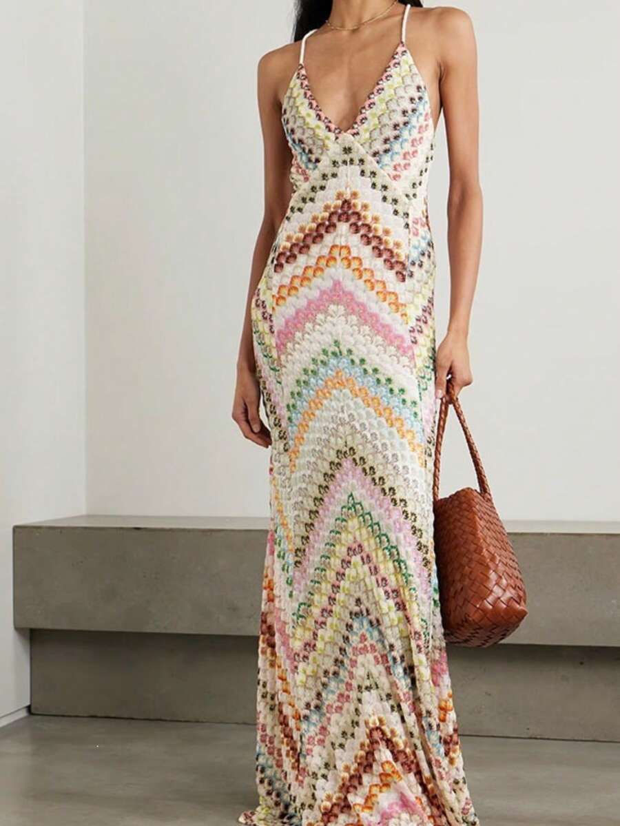 Fitted Dress With Localized Print For Summer Party 2026 - Color - View 1