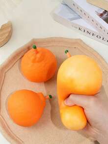 Realistisches Simulations-Hässliche-Orange-Squishy-Spielzeug - Zitrusfruchtform, langsame Rückfederung, superweiche Textur, neuartiges interessantes kreatives Stressabbau-Spielzeug, Ventilationswerkzeug für Erwachsene - Verschiedenfarbig - Übersicht 5