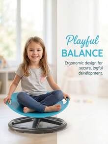 Silla giratoria de entrenamiento de integración sensorial, silla de equilibrio de entrenamiento vestibular, silla giratoria de juguete de movimiento giroscópico, disco giroscópico autoequilibrante - Multicolor - Ver 8