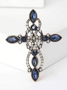 1pc Fashion High-End Luxury Cross Brooch, Premium Creative Versatile Unisex Clothing Accessory Pin Corsage - Cross Brooch - View 5