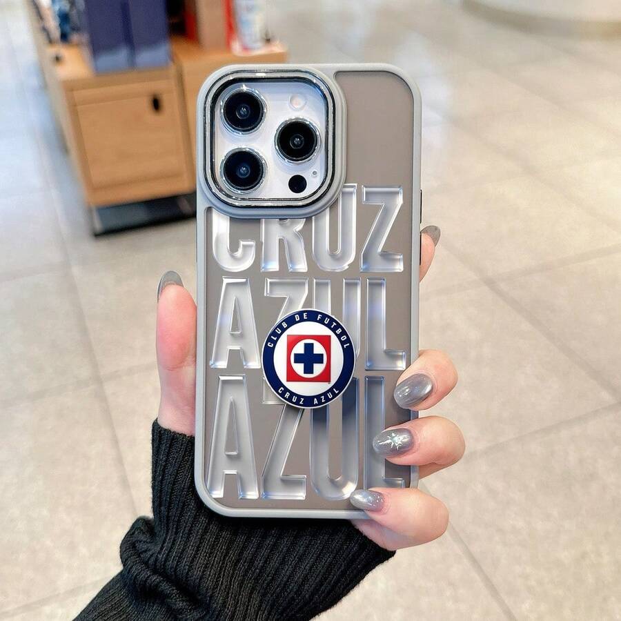 1 Pieza Funda para Teléfono con Textura Antideslizante Plana, Tacto Suave y Cómodo, Marco de Cámara Grande en Color Contrastante, Botones Independientes en Color Contrastante, Diseño Antideslizante en los Laterales, Antihuellas y Resistente al Polvo, Protección Completa de la Cámara, Ligera, Resistente a Caídas, al Desgaste y a los Arañazos, Compatible con iPhone y  Series. MXPMFHK19 - PMFH-GY-MXPMFHK19 - Ver 1