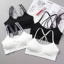 Top Deportivo Transpirable y Sexy sin Costuras para Mujer, Sujetador Deportivo de Alto Impacto para Gimnasio, Fitness, Yoga, Ropa Deportiva, Sujetador Push Up - Negro - Ver 3