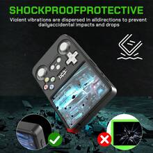 1 chiếc bao silicon mềm bảo vệ cho máy chơi game cầm tay retro R36S, chống sốc chống trầy chống rơi chống trượt, cắt chính xác cho tất cả các nút, thân thiện với da chống vân tay dễ vệ sinh, đi kèm dây đeo, nhiều màu sắc - Xem 5