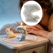 SUPWANPENG 1pc Resin Silicone Mold Lily Flower Jumping Dolphin Shape DIY Handmade Casting Mold For Making Ornaments, Candles Compatible With Resin, Plaster, Clay, Cement, Concrete Desktop Atmosphere Decor Mold, Perfect For Home Decor, Valentine's Day, Mother's Day, Father's Day, Christmas Gift Handmade Mold - NO BW269 Mold - View 6