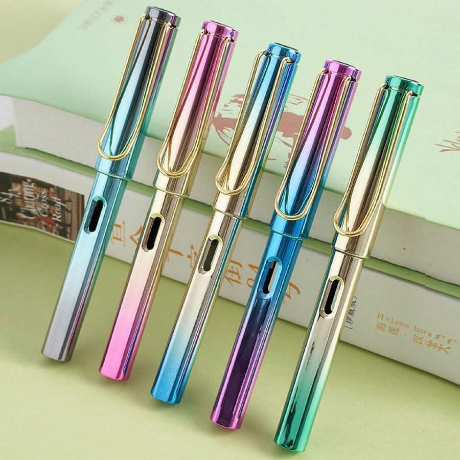 Neutral Gradient And Dazzling Pen, Students Practice Calligraphy And Handwriting In A Positive Position, Advertising Pen Activities - A - 查看 1