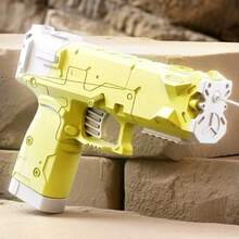 1件手動冰爆水槍，手持式連續噴射，夏季海灘玩具，迷你水槍適用戶外遊戲 - 彩色 - 查看 12