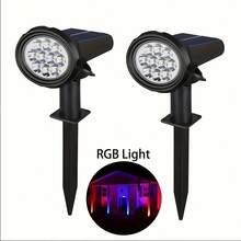 1/2PCS Solar Powered Outdoor Garden Lights With Light Sensor, 10 LED White/Warm/Colorful Light, Embedded Path Lawn Light, Multi-Function Detachable Wall Lamp, 3 Lighting Modes Safety Path Light, Outdoor Garden Decoration Solar Garden Light, Built-In Rechargeable Battery Solar Panel Charging Outdoor Camping Light, Suitable For Yard, Pathway - 10LED Wall Light/Lawn Light - View 16
