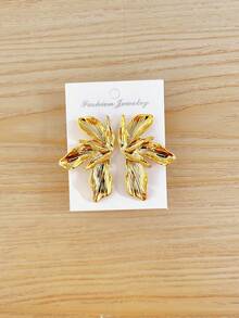 1/5 Pairs Ocean Series Gold Starfish & Seashell Stud Earrings Set - Gold - View 7
