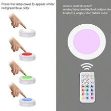 3/6pcs 13 /3Color Modes LED Night Light Colorful Cabinet Lights With ...